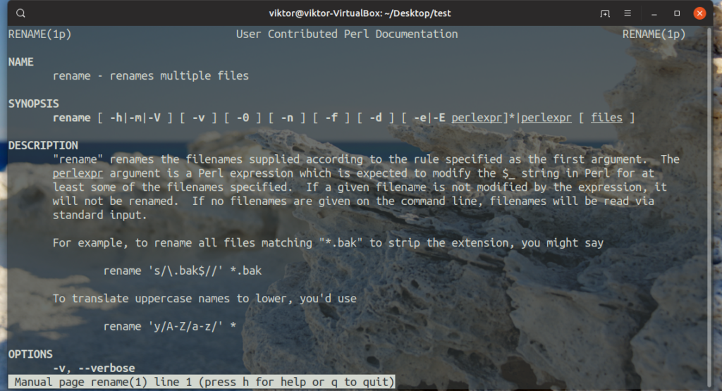 How to Rename a Batch of Files in Linux with the rename Command BASH Programming Utilities 