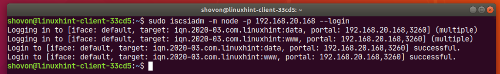 Configure iSCSI Storage Server on Ubuntu 18.04 LTS Storage ubuntu 