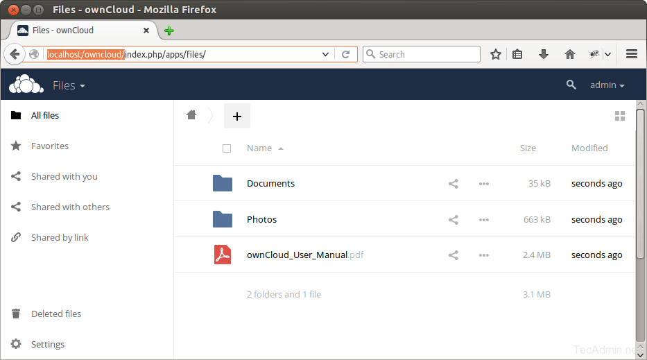 How to Install ownCloud on Debian 10 (Buster) Debian owncloud 