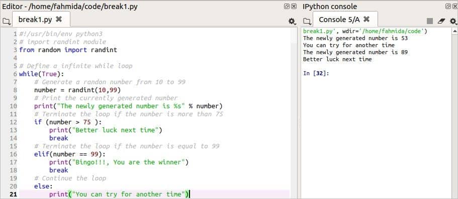 Break And Continue Statement In Python With Example