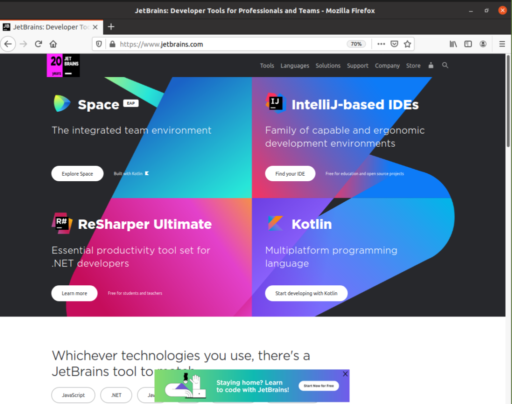 Installing PyCharm on Ubuntu 20.04 LTS JetBrains ubuntu 