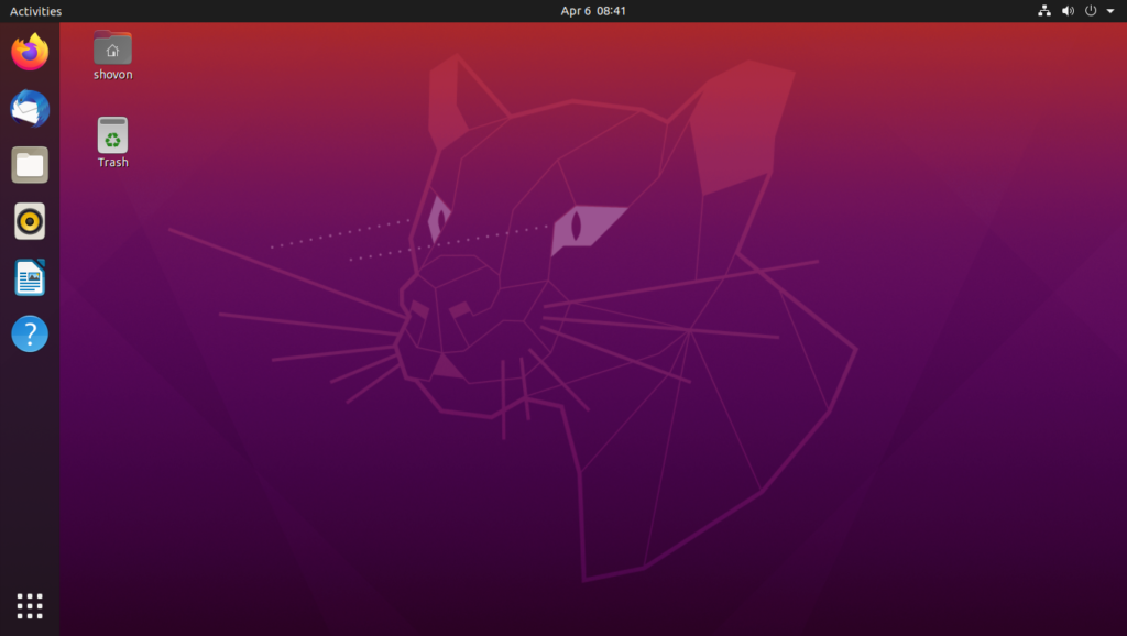 Installing Ubuntu Desktop 20.04 LTS ubuntu 