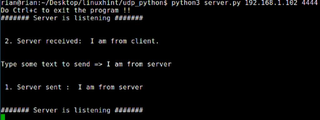 Send and receive UDP packets via Python Networking Python 