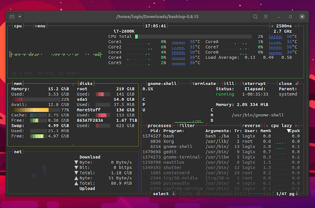 Bashtop Is A Cool Linux Resource Monitor Written In Bash bash console 