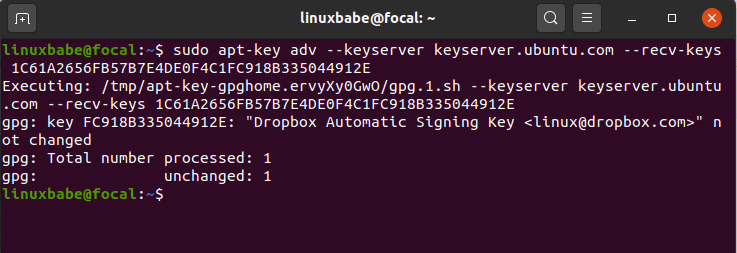 install dropbox ubuntu 18.04
