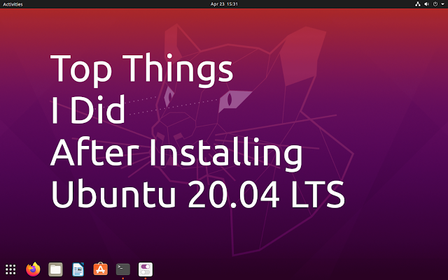 Top Things I Did After Installing Ubuntu 20.04 Focal Fossa To Make The Most Of It Apps gnome shell tweaks ubuntu 