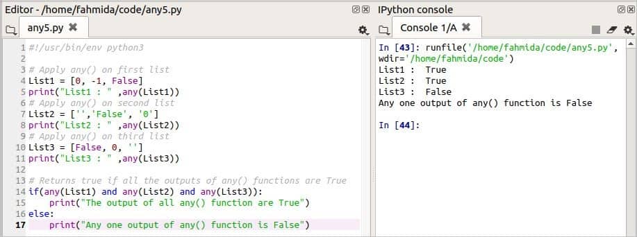 Python any() function usage | Kirelos Blog