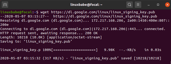 install google chrome ubuntu command line