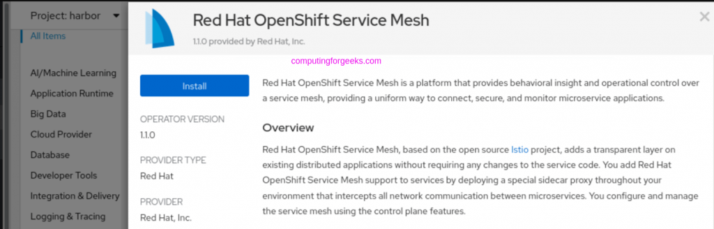 How To Install Istio Service Mesh on OpenShift 4.x Containers How To istio Linux Tutorials Openshift service mesh service-discovery 