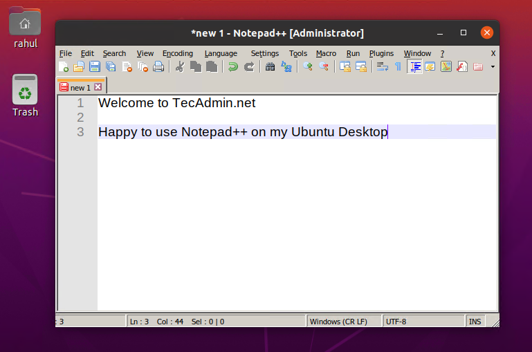 notepad++ download for linux
