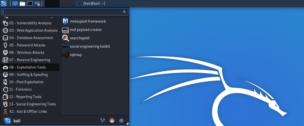 Exploitation Tools in Kali Linux 2020.1 Kali Linux Security 