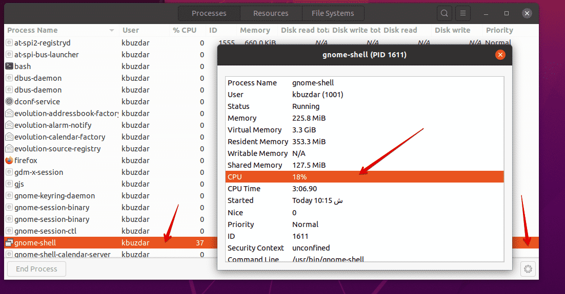 ubuntu monitor memory usage