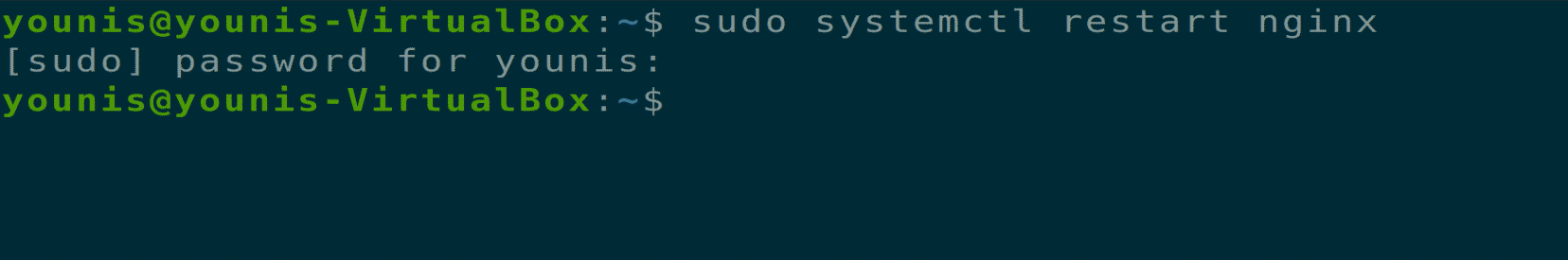 Systemctl start. Sudo systemctl start UFW. Sudo systemctl restart gunicorn.
