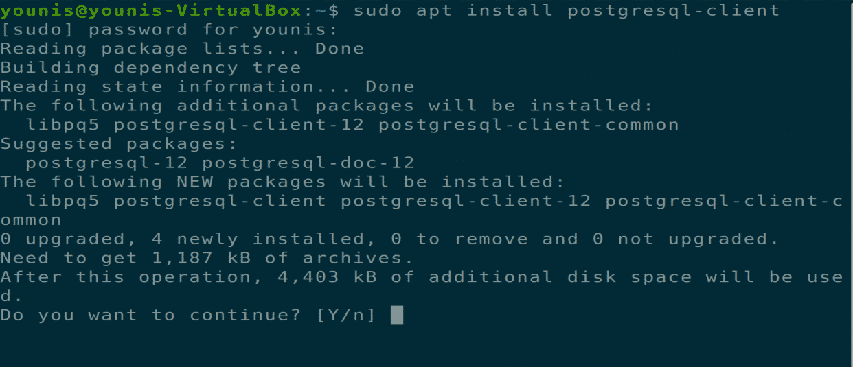 install and configure postgresql ubuntu 20.04