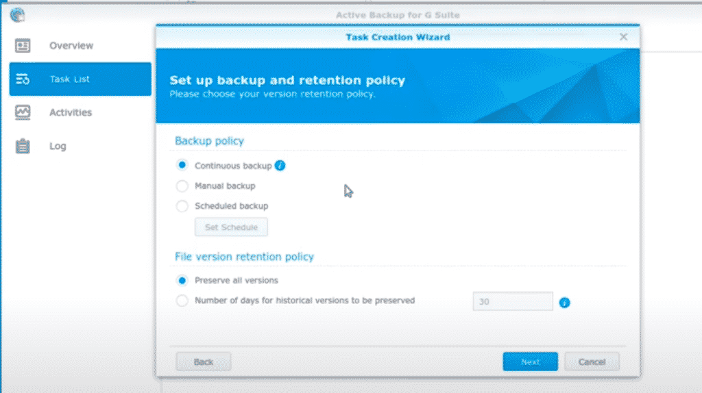 Review of Synology Active Backup Backup Restore 