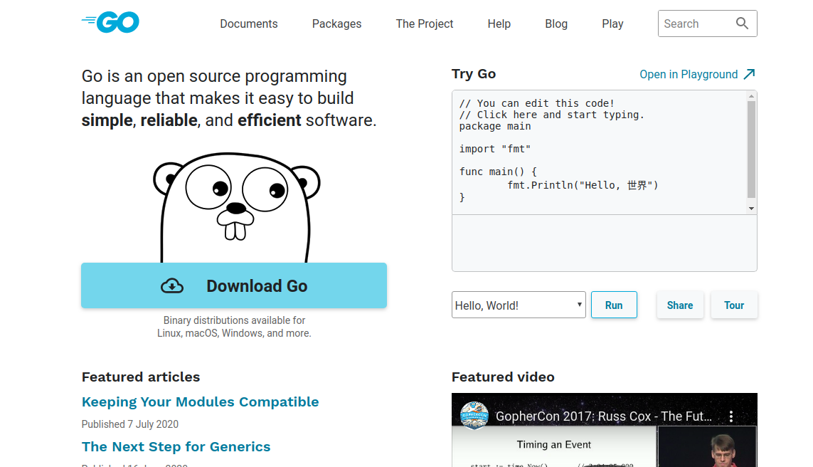 Getting Started with Golang Development golang Open Source 