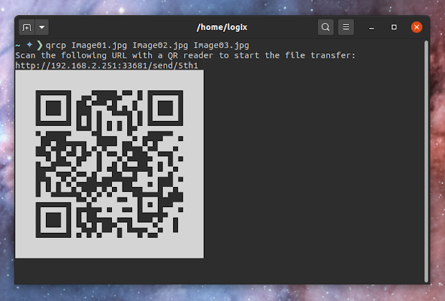 qrcp: Transfer Files Between Desktop And Mobile Devices Over Wi-Fi By Scanning A QR Code Apps console mobile 