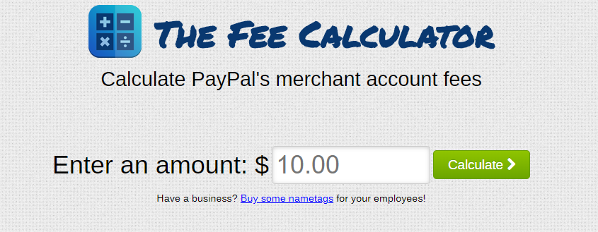 paypal invoice fee