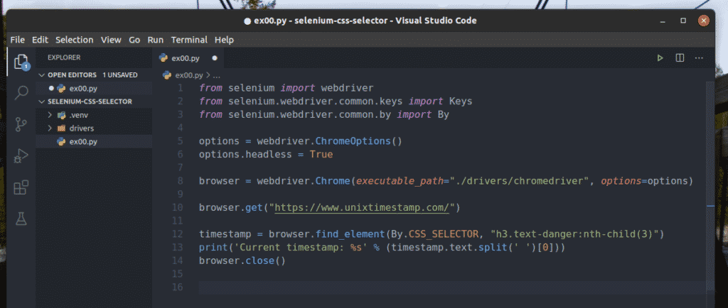 Locating Elements by CSS Selectors with Selenium selenium Web Scraping 