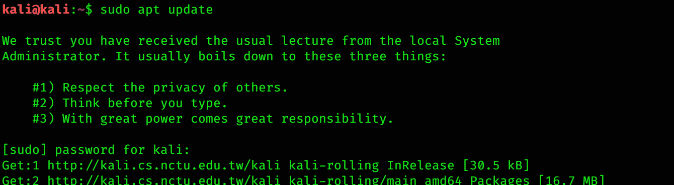 Run Kali Linux XFCE Kali Linux Xfce 