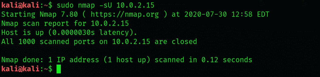 Scanning UDP with Nmap Networking Security 