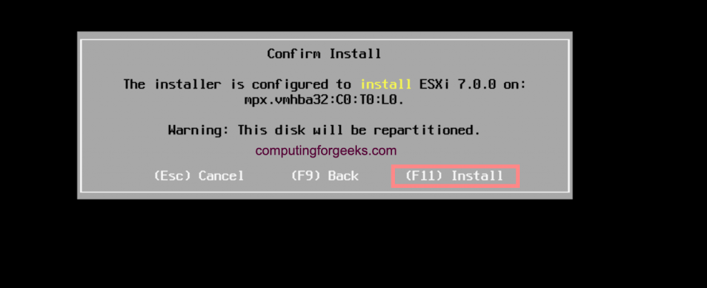How To Install vSphere ESXi 7.0 on Bare-metal Servers esxi How To Virtualization VMware vpshere 