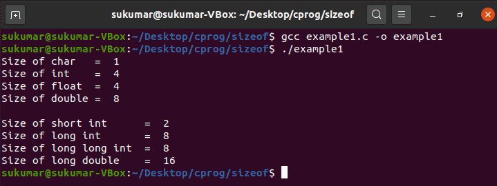 Sizeof operator in C language C Programming 