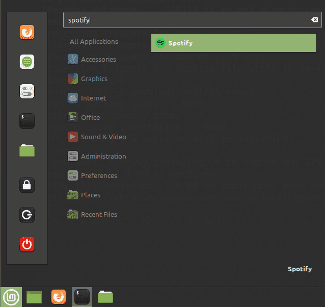 Install Spotify on Linux Mint 20 Linux Mint Media Players Spotify 