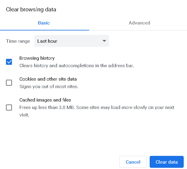 Is clearing cache the same as deleting browsing history? Chrome Google 