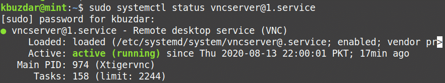 linux mint vnc server