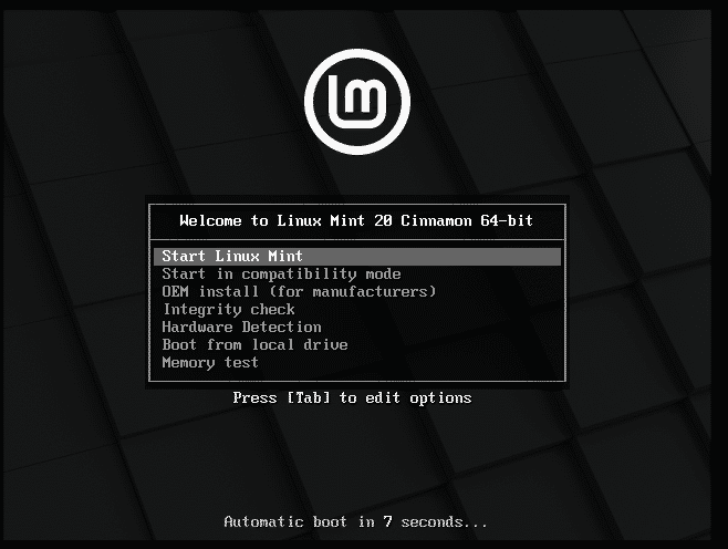 How to install Linux Mint 20 from USB Linux Mint 