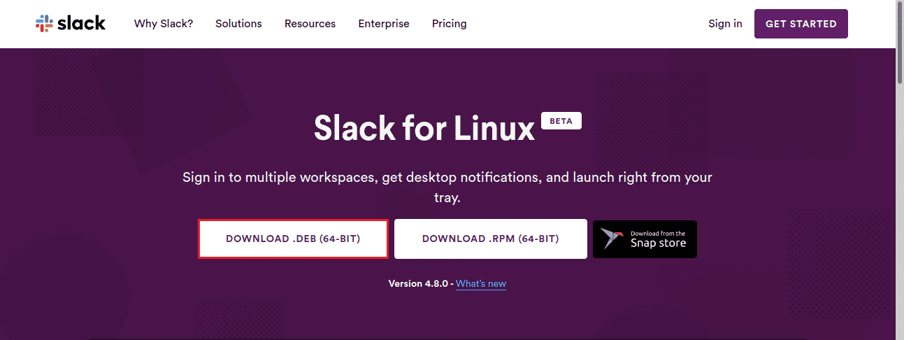 snap install slack