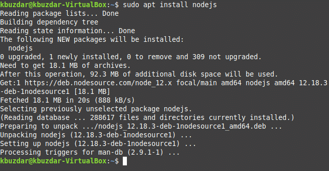 Install npm Linux Mint 20 javascript ubuntu 