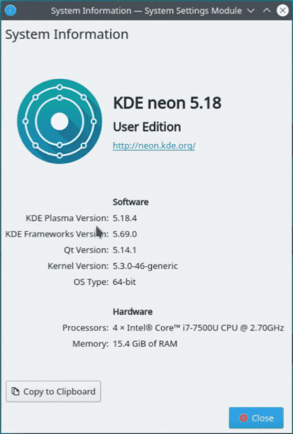 KDE Plasma vs. Neon Desktop KDE 