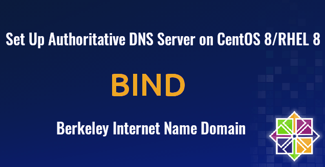 Set Up BIND Authoritative DNS Server on CentOS 8/RHEL 8 centos CentOS Server linux Red Hat Red Hat Server Redhat 