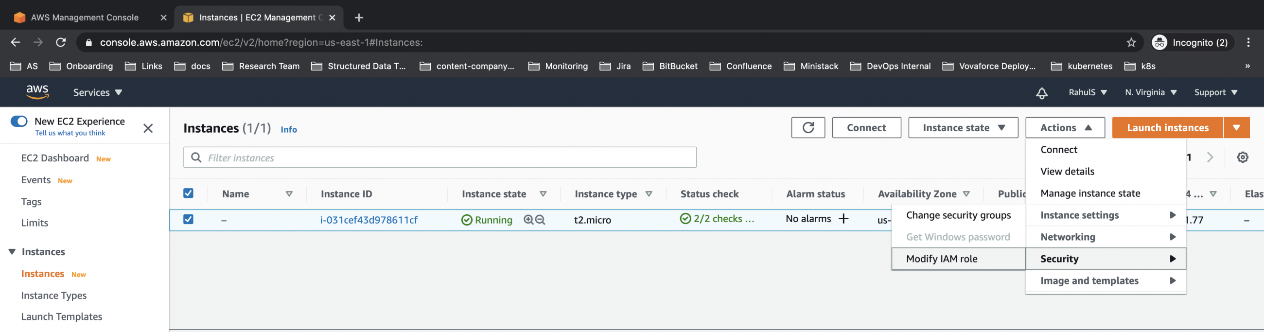 Manage operations on S3 Bucket using awscli from the EC2 instance