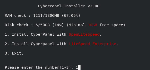 How to install and configure Cyber Panel on CentOS 8 centos linux shell 