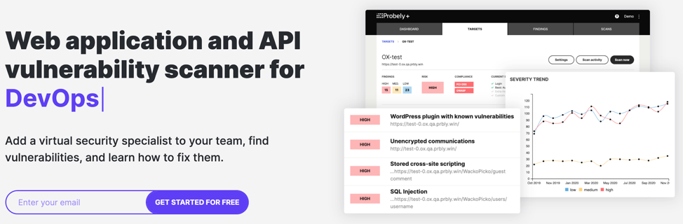 Secure APIs and Web Applications with Probely DAST Scanner Security 