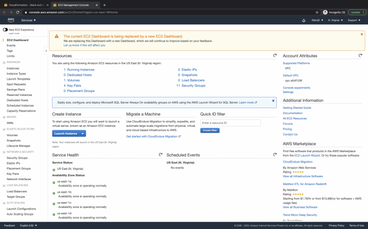 How to use Cloudformation to create an EC2 instance linux 