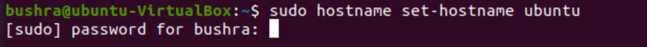 How to change the hostname on Ubuntu 20.04 LTS linux shell ubuntu 
