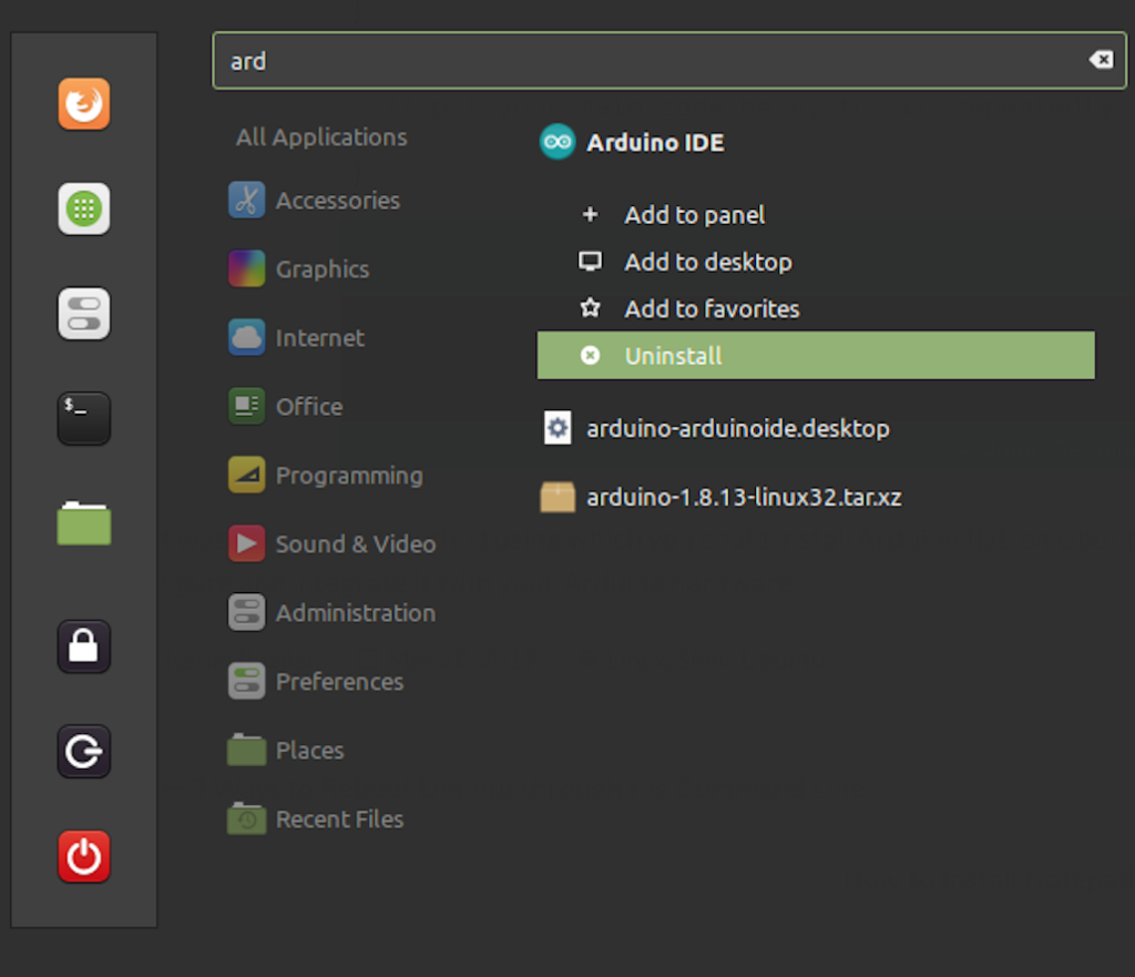 How to Install Arduino IDE on Linux Mint 20 Desktop linux shell ubuntu 