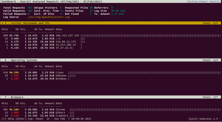 How to Install GoAccess Web Log Analyzer on Ubuntu 20.04 ubuntu 