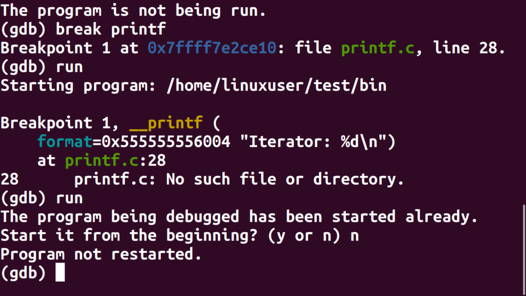 How to Use GDB to Debug Programs in Ubuntu 20.04 linux shell ubuntu 