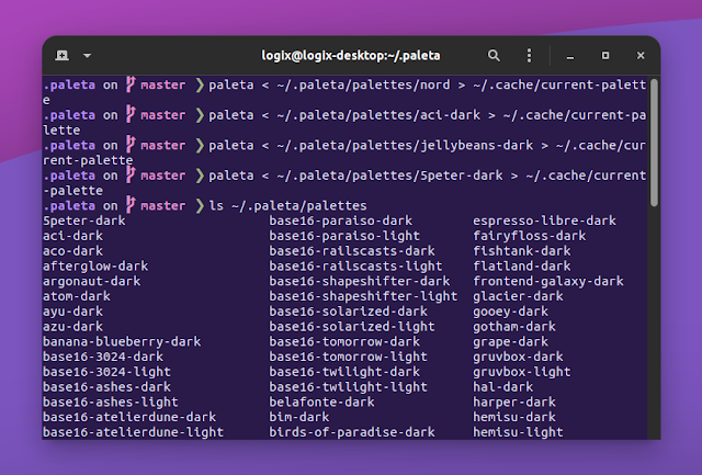 Paleta Changes Terminal Colors On The Fly, Independently Of The Used Terminal Emulator console customization terminal 