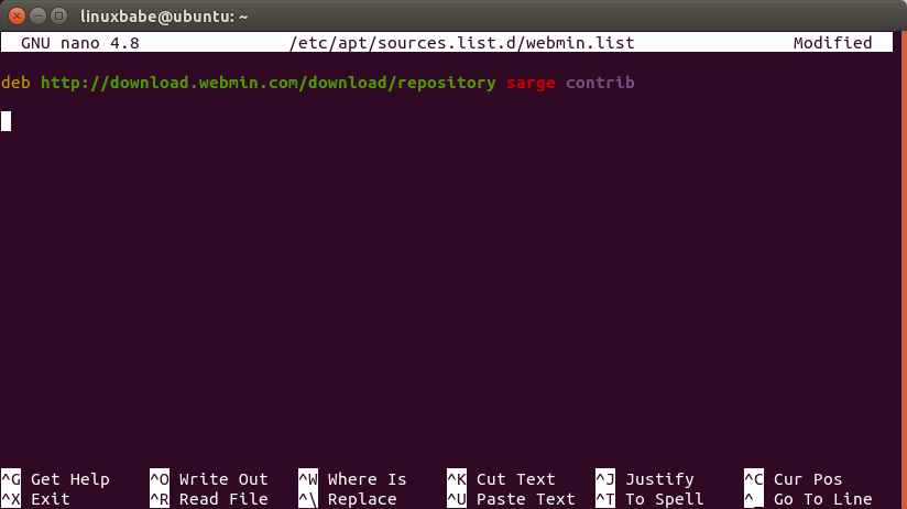 install webmin ubuntu 20.04