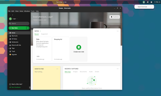 Official Evernote Application For Linux Available For Download (Beta) Apps evernote news notes 