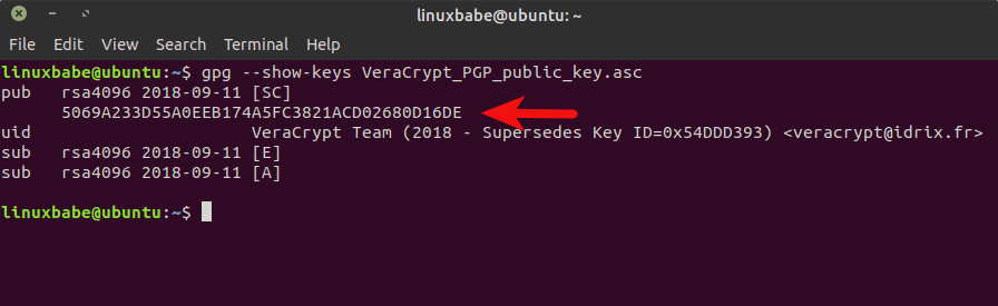 How to Verify PGP Signature of Downloaded Software on Linux GNU-Linux gpg PGP signature Security 