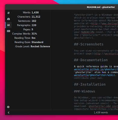 Qt5 Markdown Editor Ghostwriter 2.0.0 Released With New Markdown Processor, New Sidebar And Revamped Theming Apps markdown news 