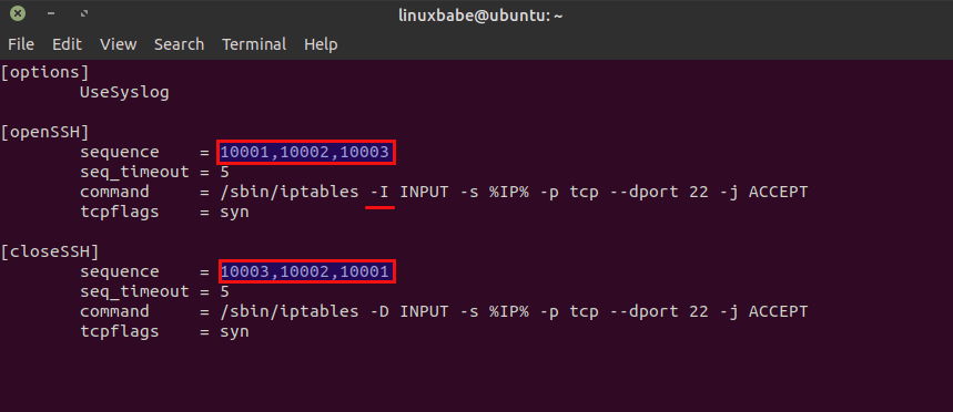 Use Port Knocking To Secure SSH Service (Debian/Ubuntu) knockd Linux Server port knocking Security SSH 