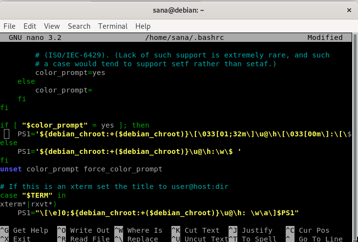 How to customize Bash Terminal prompt on Debian 10 Debian shell 